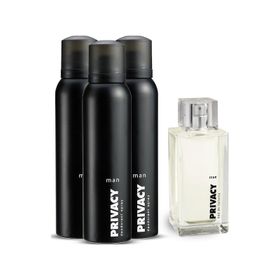 Privacy 100 ml Man EDT Erkek Parfüm+150 ml 3'lü Deodorant