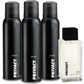 Privacy 100 ml Man EDT Erkek Parfüm+150 ml 3'lü Deodorant