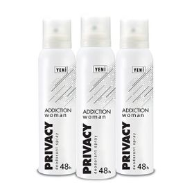 Privacy 3x150 ml Woman Addiction Kadın Deodorant