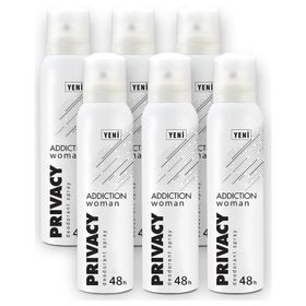 Privacy 6x150 ml Woman Addiction Kadın Deodorant