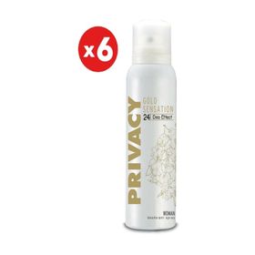 Privacy Gold 6x150 ml Kadın Deodorant
