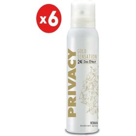 Privacy Gold 6x150 ml Kadın Deodorant