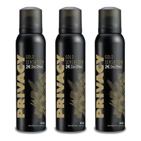 Privacy Gold Sensation 3x150 ml Erkek Sprey Deodorant