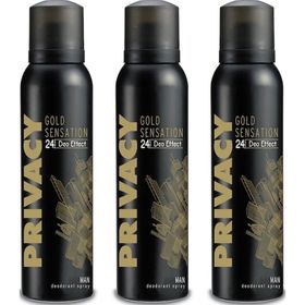 Privacy Gold Sensation 3x150 ml Erkek Sprey Deodorant