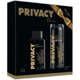 Privacy Gold Sensation EDT 100 ml Erkek Parfümü + 150 ml Deodorant Seti