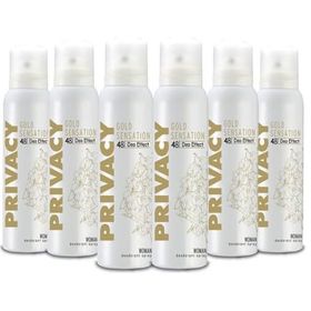 Privacy Gold Women 6x150 ML Kadın Deodorant