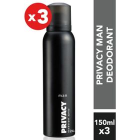 Privacy Man 3x150 ml Erkek Deodorant