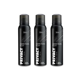 Privacy Man Addiction 3x150 ml Deodorant