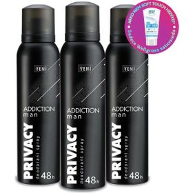 Privacy Woman Addiction 3x150 ml Deodorant
