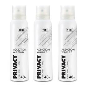 Privacy Woman Addiction 3x150 ml Deodorant