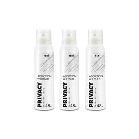 Privacy Woman Addiction 3x150 ml Deodorant