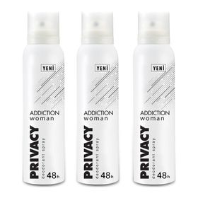 Privacy Woman Addiction 3x150 ml Deodorant