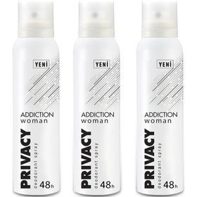 Privacy Woman Addiction 3x150 ml Deodorant