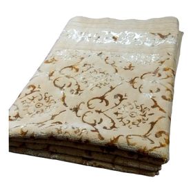 Prizma Bianca 150x200 cm Bej Eskitme Desen Kaymaz Latex Taban Halı