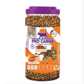 Pro Canine 37 Sterilised Az Tahıllı Hypoallergenic Somonlu 1.5 lt Yetişkin Kedi Maması