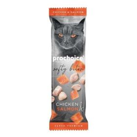 Pro Choice 10 gr Softy Bites Tavuklu ve Somonlu Yumuşak Kedi Ödül Maması