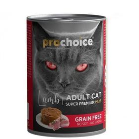 Pro Choice 400 gr Kuzu Etli Şekersiz Tahılsız Ezme Yetişkin Kedi Konservesi