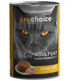 Pro Choice 400 gr Tavuk Etli Tahılsız Pate Yetişkin Kedi Konservesi