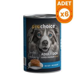 Pro Choice 6x400 gr Adult Sardunya ve Hamsili Yetişkin Köpek Konservesi