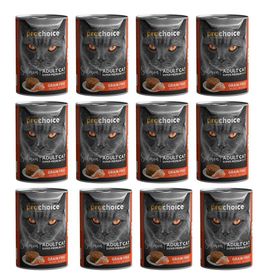 Pro Choice Adult 12x400 gr Somonlu Yetişkin Kedi Konservesi