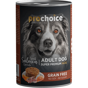 Pro Choice Adult 6x400 gr Kuzu Somon ve Havuçlu Köpek Konservesi