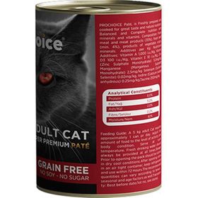 Pro Choice Adult Biftekli 12x400 gr Yetişkin Kedi Konservesi
