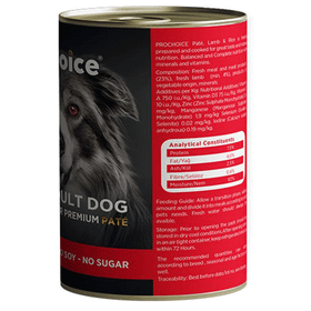 Pro Choice Adult Kuzulu 12x400 gr Yetişkin Köpek Konservesi