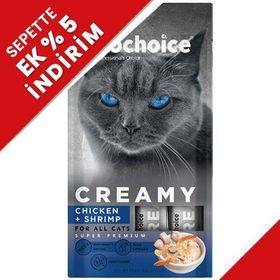 Pro Choice Creamy Tavuklu ve Karidesli Krema Sıvı 4x15 gr Kedi Ödülü