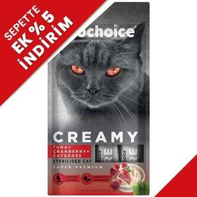 Pro Choice Creamy Ton Balığı Kızılcık ve Kedi Otlu Krema Sıvı 4x15 gr Kedi Ödülü