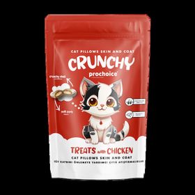 Pro Choice Crunchy Skin & Coat Tüy Kaybını Önlemeye Yardımcı Tavuklu 60 gr Kedi Ödül Maması