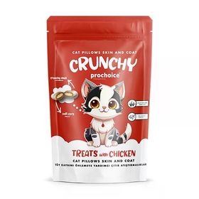 Pro Choice Crunchy Skin & Coat Tüy Kaybını Önlemeye Yardımcı Tavuklu 60 gr Kedi Ödül Maması