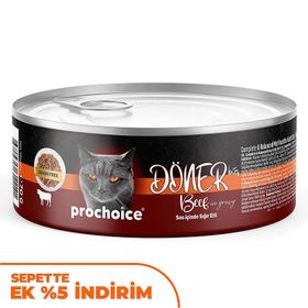 Pro Choice Döner Bites Adult Sos İçerisinde Dana Etli (Biftekli) 70 gr Kedi Yaş Maması