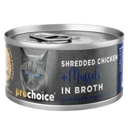 Pro Choice Hypo-Allergenic Sos İçinde Tavuk Etli ve Midyeli Tahılsız 70 gr Yetişkin Kedi Konservesi