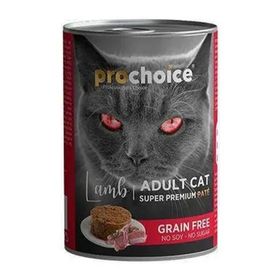 Pro Choice Tahılsız Kuzu Etli Yetişkin Kedi Konserve 400 gr Yaş Mama