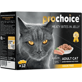 Pro Choice Tavuk ve Cigerli Family Pack Konserve 12x85 gr Kedi Maması