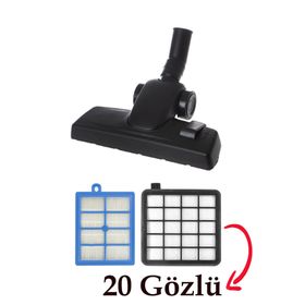 Pro Fresh & Clean Vestel Lodos H6000 K Uyumlu Emici Başlık ve Izgaralı Hepa Filtre Seti