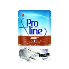 Pro Line 100 gr Dana Etli Et Parçacıklı Kedi Konservesi