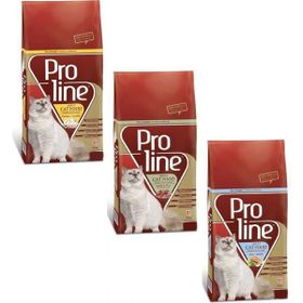 Pro Line Proline Balık Tavuk Kuzu Yetişkin 3x500 gr Kedi Maması