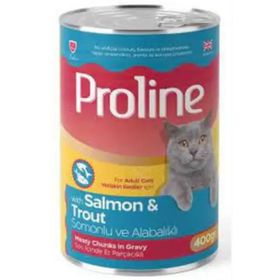 Pro Line Somonlu ve Alabalikli Gravy 400 gr Yetişkin Kedi Konserve Maması