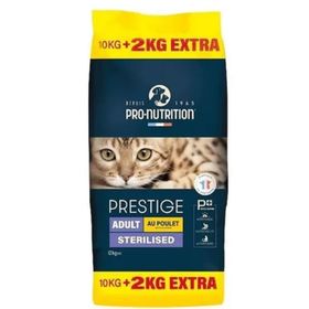 Pro Nutrition Prestige Adult Sterilised Kısırlaştırılmış Tavuklu 10+2 kg Yetişkin Kedi Maması