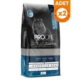 Pro One HypoAllergenic Marsilya Sabunu Kokulu İnce Taneli 2x10 kg Sodyum Bentonit Kedi Kumu