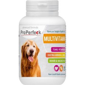 Pro Perfeck 150 Tablet Yavru ve Yetişkin Köpeklerin İçin Köpek Multivitamin