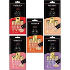 Pro Perfeck Creamy Treats 20x15 gr 5 Çeşit Karma Sıvı Kedi Ödülü