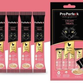 Pro Perfeck Creamy Treats Chicken 4x15 gr Sıvı Kedi Ödülü
