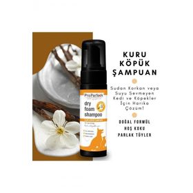 Pro Perfeck Kuru Köpük Vanilya Kokulu 200 ml Kedi ve Köpek Şampuanı