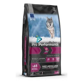 Pro Performance 12 kg Kuzulu ve Yaban Mersinli Orta ve Büyük Irk Yavru Köpek Maması