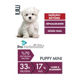 Pro Performance 2 kg Kuzulu ve Yaban Mersinli Küçük Irk Yavru Köpek Maması