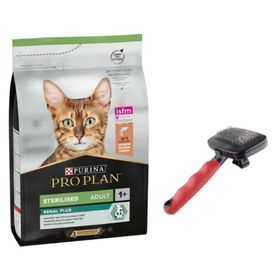 Pro Plan 10 kg Sterilised Somonlu Kısırlaştırılmış Yetişkin Kedi Maması + Tüy Toplama Fırçası