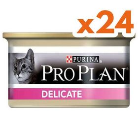 Pro Plan 24 Adet x 85 gr Delicate Hassas Hindi Etli Kedi Konservesi