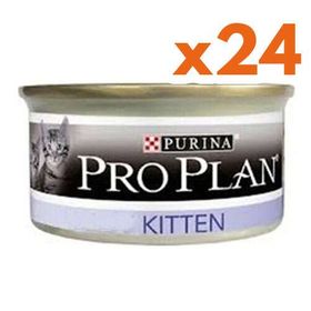 Pro Plan 24 Adet x 85 gr Kitten Tavuk Etli Yavru Kedi Konservesi